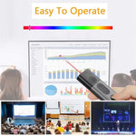 DOOSL DSIT036 ปากกาเลเซอร์สีแดง ตัวนำเสนอไร้สาย 2.4GHz สำหรับ PowerPoint, เลเซอร์สีแดง
