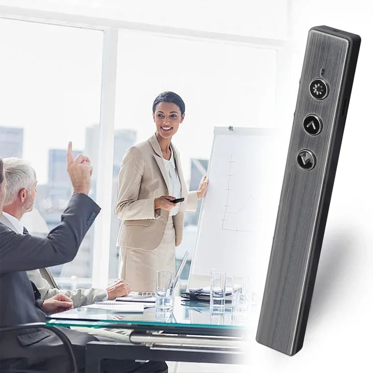 PR-20 ปากการีโมทไร้สายสำหรับนำเสนอ PowerPoint PPT พร้อมเลเซอร์พอยน์เตอร์และฟังก์ชันเมาส์อากาศ ปากกาเปลี่ยนหน้าเลเซอร์