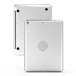 F19B สำหรับ iPad 9.7 (2017/2018) & iPad Air & Air 2 & iPad Pro 9.7 & iPad ใหม่ 9.7 นิ้ว (2017) เคสแท็บเล็ตพับแนวนอน ABS บางพิเศษ + คีย์บอร์ดบลูทูธ