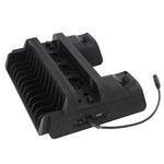 พัดลมระบายความร้อน 3 in 1 สำหรับเครื่องเล่นเกม DOBE TP4-882 + ช่องเก็บเกม + แท่นชาร์จจอยเกมสำหรับ Sony PS4 / PS4 Pro / PS4 Slim, สำหรับ PS4 / PS4 Pro / PS4 Slim