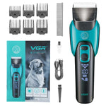 VGR V-208 เครื่องตัดแต่งขนสัตว์เลี้ยงมืออาชีพไฟฟ้า, V-208 (สีน้ำเงิน), V-208 (สีแดง)
