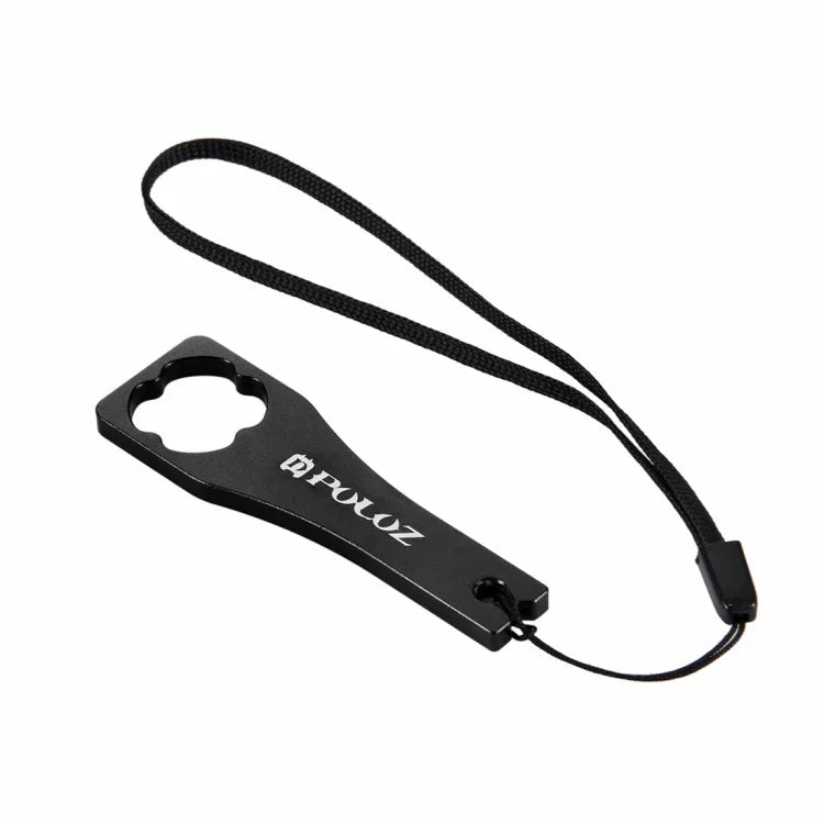 เครื่องมือประแจขันฝาสกรูอะลูมิเนียม CNC PULUZ สำหรับ GoPro Hero11 Black / HERO10 Black / HERO9 Black / HERO8 Black / HERO7 /6 /5 /5 Session /4 Session /4 /3+ /3 /2 /1, Xiaoyi และกล้องแอคชั่นอื่นๆ, ประแจ (วัสดุอะลูมิเนียม) สีน้ำเงิน