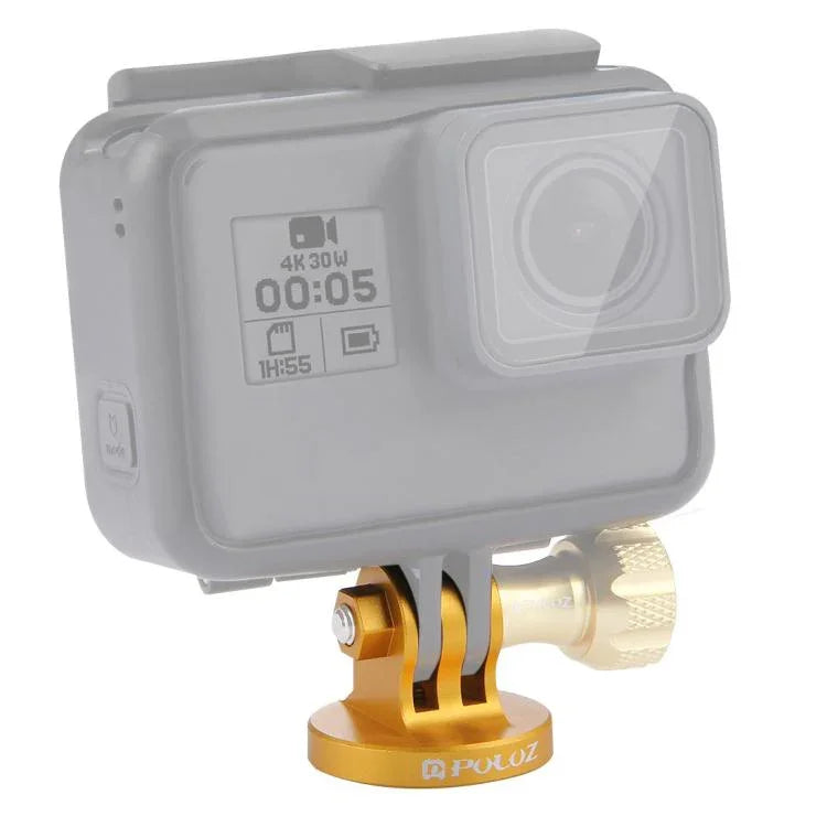 อะแดปเตอร์ติดตั้งขาตั้งกล้อง CNC รูสกรู 1/4 นิ้ว PULUZ สำหรับ GoPro, Insta360, DJI และกล้องแอคชั่นอื่นๆ รูสกรู 1/4 นิ้ว (สีดำ), รูสกรู 1/4 นิ้ว (สีทอง), รูสกรู 1/4 นิ้ว (สีน้ำเงิน), รูสกรู 1/4 นิ้ว (สีแดง)