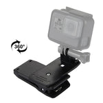 ขาติดหมวกหมุน 360 องศา PULUZ พร้อมคลิปปลดเร็ว สำหรับ GoPro, Insta360, DJI และกล้องแอคชั่นอื่นๆ ขาติดหมวก