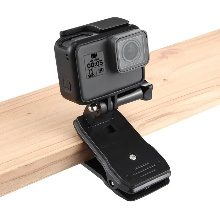 ขาติดหมวกหมุน 360 องศา PULUZ พร้อมคลิปปลดเร็ว สำหรับ GoPro, Insta360, DJI และกล้องแอคชั่นอื่นๆ ขาติดหมวก