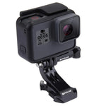 ขาติดตั้งตะขอ J แบบตั้งฉาก สีดำ PULUZ สำหรับกล้องแอคชั่น PULUZ Jaws Flex Clamp Mount สำหรับ GoPro, Insta360, DJI และกล้องแอคชั่นอื่นๆ ขาติดตั้งตะขอ J