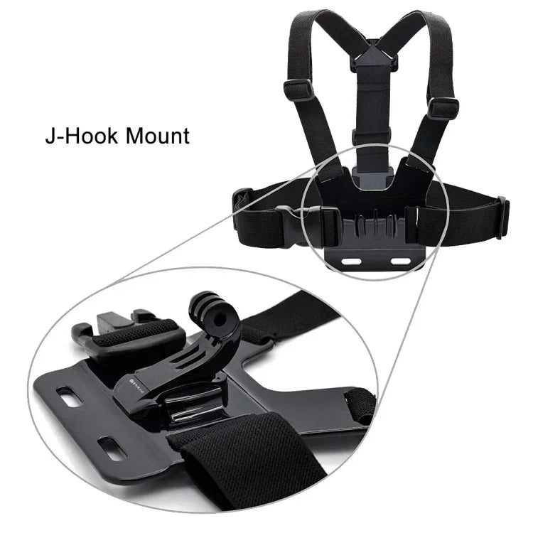 ขาติดตั้งตะขอ J แบบตั้งฉาก สีดำ PULUZ สำหรับกล้องแอคชั่น PULUZ Jaws Flex Clamp Mount สำหรับ GoPro, Insta360, DJI และกล้องแอคชั่นอื่นๆ ขาติดตั้งตะขอ J