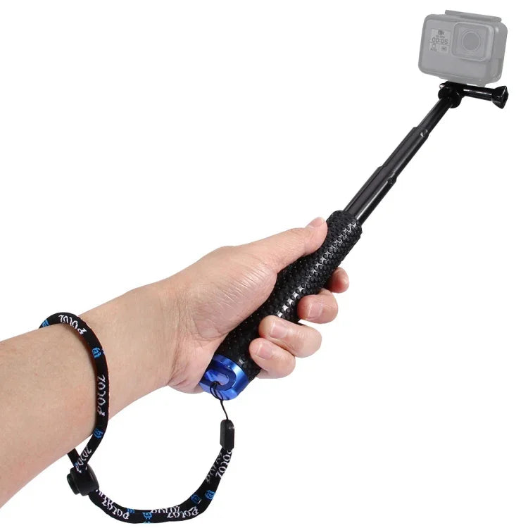 ขาตั้งกล้องแบบยืดได้ถือมือ PULUZ สำหรับ GoPro, Insta360, DJI และกล้องแอคชั่นอื่นๆ ความยาว: 19-49 ซม.