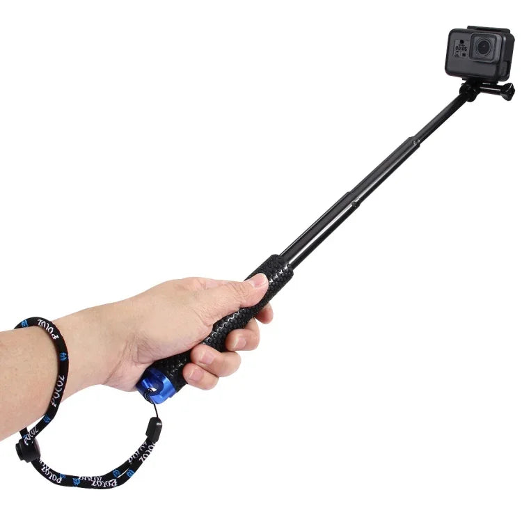 ขาตั้งกล้องแบบยืดได้ถือมือ PULUZ สำหรับ GoPro, Insta360, DJI และกล้องแอคชั่นอื่นๆ ความยาว: 19-49 ซม.