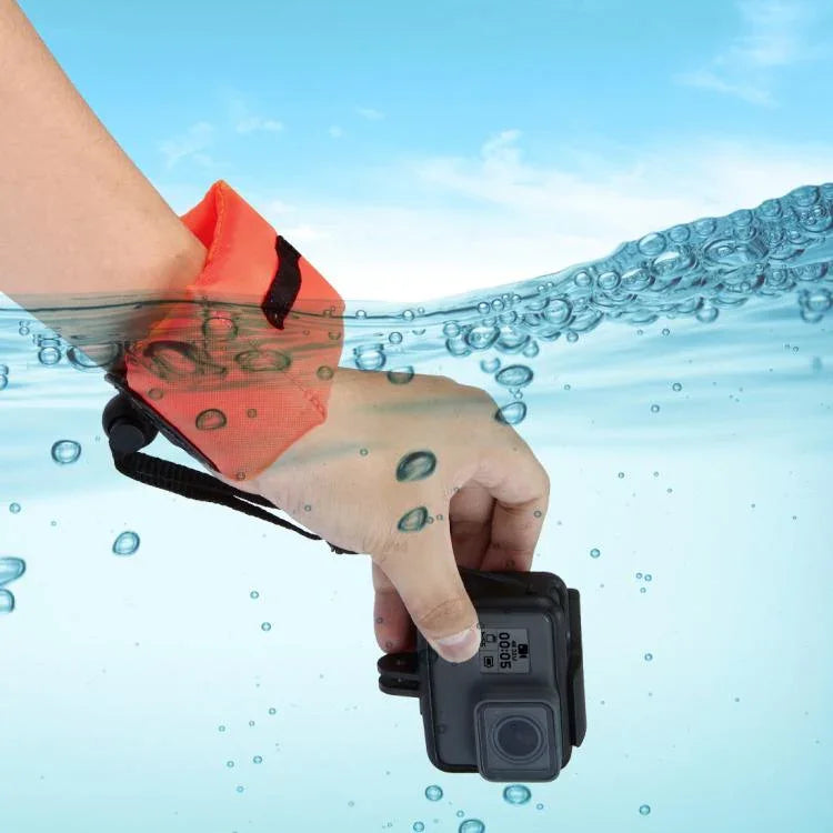 สายรัดข้อมือลอยน้ำสำหรับถ่ายภาพใต้น้ำ PULUZ สำหรับ GoPro, Insta360, DJI และกล้องแอคชั่นอื่นๆ ความยาว: 20 ซม.