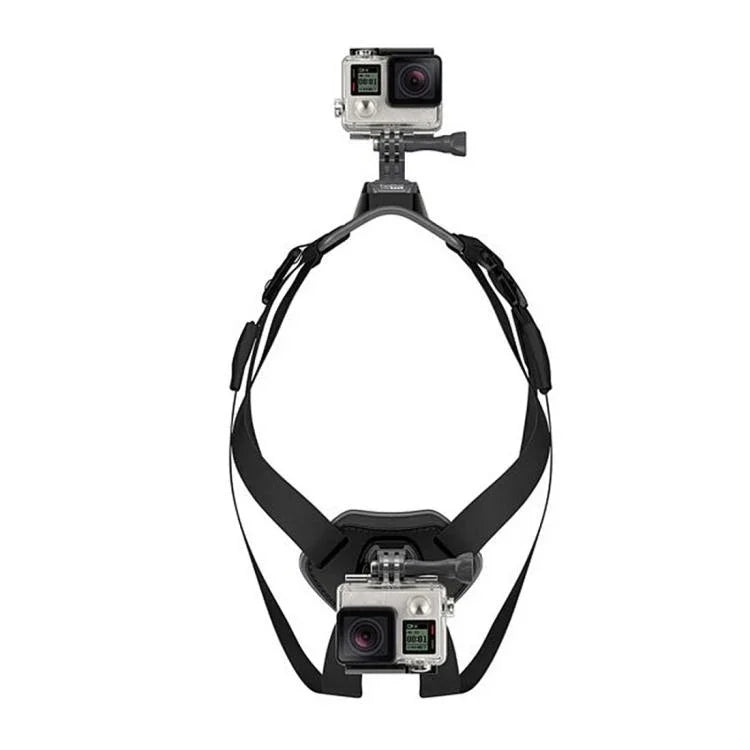 สายรัดอกสุนัขแบบปรับได้ PULUZ สำหรับ GoPro, Insta360, DJI และกล้องแอคชั่นอื่นๆ