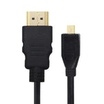 สาย HDMI 19 พินเป็น Micro HDMI PULUZ สำหรับ GoPro Hero11 Black / HERO10 Black / HERO9 Black /8 Black /7 /6 /5 /4 /3+ /3, Sony, LG, Panasonic, Canon, Nikon, สมาร์ทโฟนและกล้อง ความยาว: 1.5 ม., สาย HDMI สำหรับ GoPro