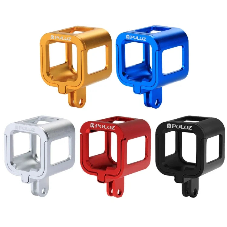 โครงป้องกันอลูมิเนียม CNC PULUZ พร้อมกรอบประกันสำหรับ GoPro HERO5 Session /HERO4 Session /HERO Session สำหรับ HERO4 Session พร้อมกรอบ, สำหรับ HERO5 Session พร้อมกรอบ, สำหรับ HERO5 Session
