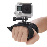 สายรัดมือแบบถุงมือหมุนได้ 360 องศา PULUZ สำหรับ GoPro, Insta360, DJI และกล้องแอคชั่นอื่นๆ, สายรัดฝ่ามือแบบถุงมือ