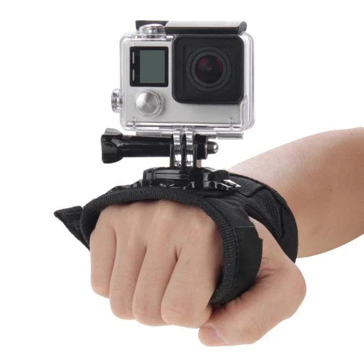 สายรัดมือแบบถุงมือหมุนได้ 360 องศา PULUZ สำหรับ GoPro, Insta360, DJI และกล้องแอคชั่นอื่นๆ, สายรัดฝ่ามือแบบถุงมือ