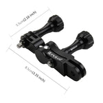 ขาตั้งบอลจอยต์อะลูมิเนียม CNC PULUZ พร้อมสกรูยาว 2 ตัว สำหรับ GoPro, Insta360, DJI และกล้องแอคชั่นอื่นๆ, สต็อก CN