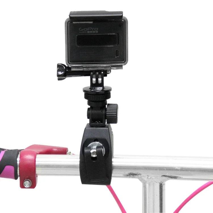 ที่ยึดแฮนด์จักรยานและมอเตอร์ไซค์ PULUZ พร้อมขาตั้งกล้องและสกรู สำหรับ GoPro, Insta360, DJI และกล้องแอคชั่นอื่นๆ, ขาตั้งยาว