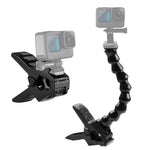 ขาจับแบบยืดหยุ่น Jaws Mount สำหรับกล้องกีฬาแอคชั่น PULUZ สำหรับ GoPro, Insta360, DJI และกล้องแอคชั่นอื่นๆ, ขาจับ Jaws