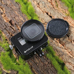 โครงป้องกันเปลือกอลูมิเนียม CNC PULUZ พร้อมกรอบประกันและเลนส์ UV 52 มม. สำหรับ GoPro HERO(2018) /7 Black /6 /5, สำหรับกรอบดึง HERO6 /5, สำหรับกรอบดึง HERO5