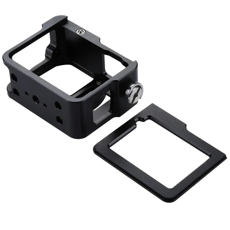 โครงป้องกันเปลือกอลูมิเนียม CNC PULUZ พร้อมกรอบประกันและเลนส์ UV 52 มม. สำหรับ GoPro HERO(2018) /7 Black /6 /5, สำหรับกรอบดึง HERO6 /5, สำหรับกรอบดึง HERO5