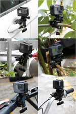 ขาอลูมิเนียมอัลลอยด์ PULUZ ที่หนีบติดตั้งอเนกประสงค์สำหรับ GoPro, Insta360, DJI และกล้องแอคชั่นอื่นๆ, ขาหนีบติดตั้ง