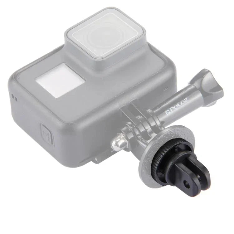 อะแดปเตอร์ขาตั้งกล้องสกรู 1/4 นิ้วขนาดเล็ก PULUZ สำหรับ GoPro, Insta360, DJI และกล้องแอคชันอื่นๆ, รูสกรูขนาด 3.9mm, เส้นผ่านศูนย์กลาง 2.2cm, อะแดปเตอร์ขาตั้งกล้องขนาด 2.2cm