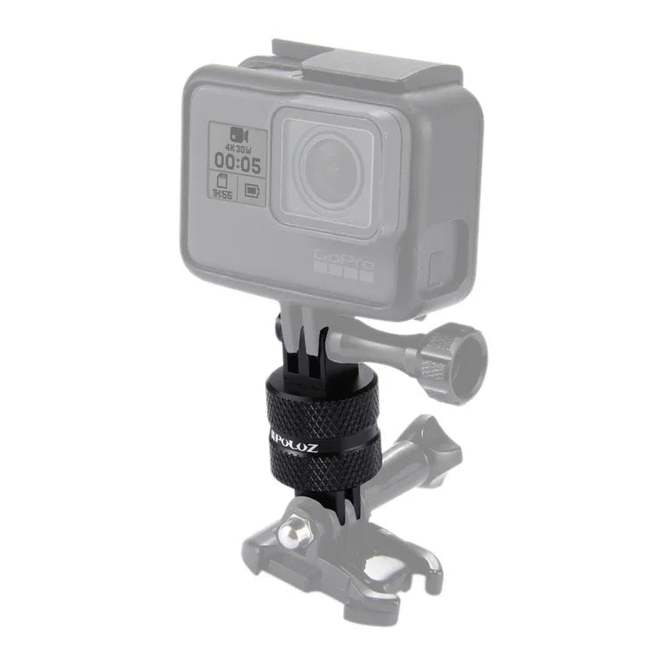 อะแดปเตอร์ขาตั้งกล้องหมุน CNC 360 องศา PULUZ สำหรับ GoPro, Insta360, DJI และกล้องแอคชันอื่นๆ, อะแดปเตอร์ขยายแขนหมุน