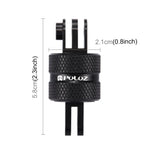 อะแดปเตอร์ขาตั้งกล้องหมุน CNC 360 องศา PULUZ สำหรับ GoPro, Insta360, DJI และกล้องแอคชันอื่นๆ, อะแดปเตอร์ขยายแขนหมุน