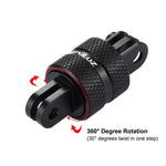 อะแดปเตอร์ขาตั้งกล้องหมุน CNC 360 องศา PULUZ สำหรับ GoPro, Insta360, DJI และกล้องแอคชันอื่นๆ, อะแดปเตอร์ขยายแขนหมุน