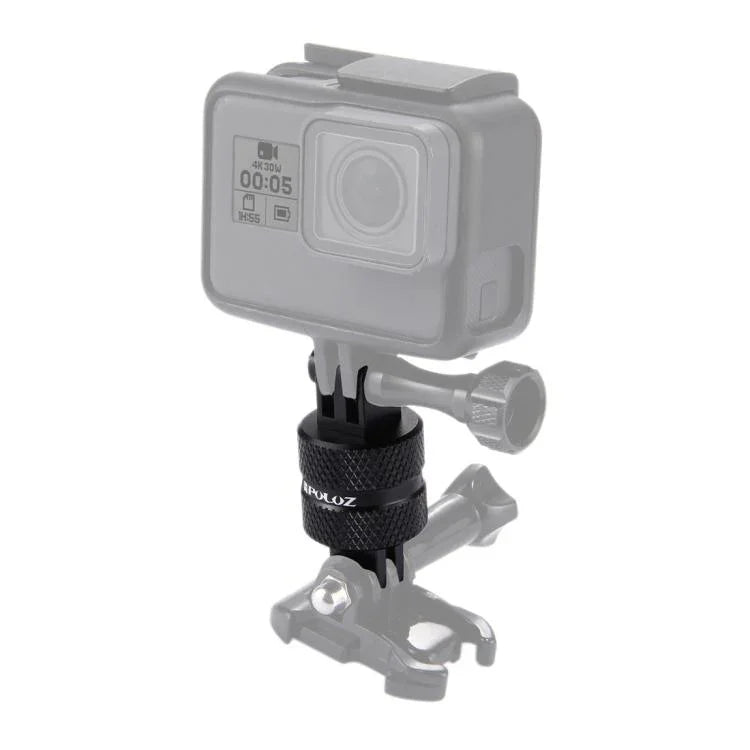 อะแดปเตอร์ขาตั้งกล้องหมุน CNC 360 องศา PULUZ สำหรับ GoPro, Insta360, DJI และกล้องแอคชันอื่นๆ, อะแดปเตอร์ขยายแขนหมุน