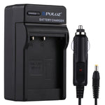 PULUZ ที่ชาร์จแบตเตอรี่กล้องดิจิทัลสำหรับแบตเตอรี่ Casio NP-110, ที่ชาร์จรถยนต์ NP-110
