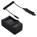 PULUZ ที่ชาร์จแบตเตอรี่กล้องดิจิทัลสำหรับแบตเตอรี่ Casio NP-110, ที่ชาร์จรถยนต์ NP-110