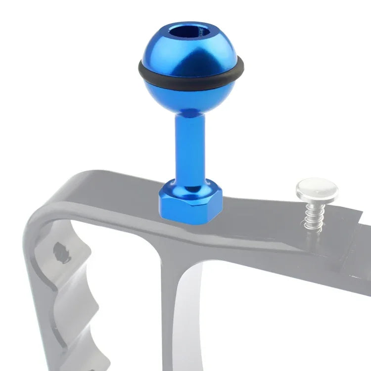ขาติดตั้งอะแดปเตอร์บอลอลูมิเนียมสกรู 1/4 นิ้ว PULUZ สำหรับ GoPro, Insta360, DJI และกล้องแอคชั่นอื่นๆ, เส้นผ่านศูนย์กลาง: 2.5 ซม., สกรู 1/4 นิ้ว (สีดำ), สกรู 1/4 นิ้ว (สีน้ำเงิน)