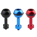 ขาติดตั้งอะแดปเตอร์บอลอลูมิเนียมสกรู 1/4 นิ้ว PULUZ สำหรับ GoPro, Insta360, DJI และกล้องแอคชั่นอื่นๆ, เส้นผ่านศูนย์กลาง: 2.5 ซม., สกรู 1/4 นิ้ว (สีดำ), สกรู 1/4 นิ้ว (สีน้ำเงิน)