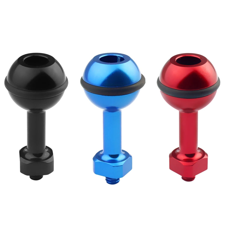 ขาติดตั้งอะแดปเตอร์บอลอลูมิเนียมสกรู 1/4 นิ้ว PULUZ สำหรับ GoPro, Insta360, DJI และกล้องแอคชั่นอื่นๆ, เส้นผ่านศูนย์กลาง: 2.5 ซม., สกรู 1/4 นิ้ว (สีดำ), สกรู 1/4 นิ้ว (สีน้ำเงิน)