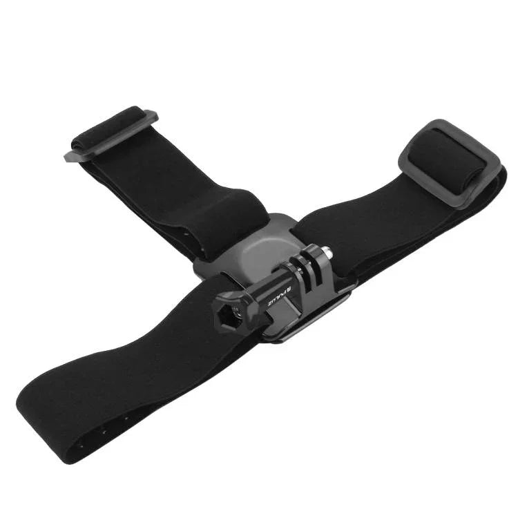 สายรัดศีรษะแบบยืดหยุ่น PULUZ ปรับได้ สำหรับ GoPro, Insta360 ONE R, DJI Osmo Action และกล้องแอคชั่นอื่นๆ, สายรัดศีรษะ
