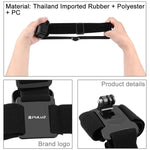 สายรัดศีรษะแบบยืดหยุ่น PULUZ ปรับได้ สำหรับ GoPro, Insta360 ONE R, DJI Osmo Action และกล้องแอคชั่นอื่นๆ, สายรัดศีรษะ
