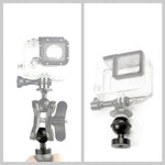 ข้อต่อเมาท์หัวบอลอะลูมิเนียม CNC PULUZ สำหรับ GoPro, Insta360, DJI และกล้องแอคชันอื่นๆ, เส้นผ่านศูนย์กลาง: 2.5cm, อะลูมิเนียม CNC (สีดำ)