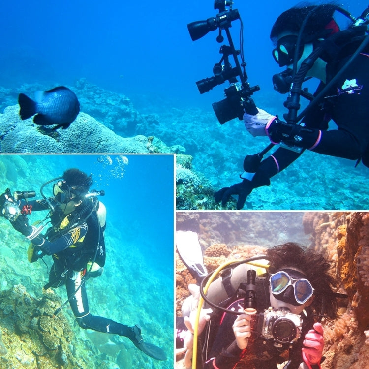 ข้อต่อเมาท์หัวบอลอะลูมิเนียม CNC PULUZ สำหรับ GoPro, Insta360, DJI และกล้องแอคชันอื่นๆ, เส้นผ่านศูนย์กลาง: 2.5cm, อะลูมิเนียม CNC (สีดำ)