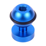ข้อต่อเมาท์หัวบอลอะลูมิเนียม CNC PULUZ สำหรับ GoPro, Insta360, DJI และกล้องแอคชันอื่นๆ, เส้นผ่านศูนย์กลาง: 2.5cm, อะลูมิเนียม CNC (สีดำ)