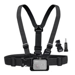 สายรัดอกแบบปรับได้ PULUZ พร้อมตัวยึด J Hook และสกรูยาวสำหรับ GoPro, Insta360, DJI และกล้องแอคชั่นอื่นๆ, สายรัดอก