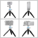 ขาตั้งกล้องตั้งโต๊ะ PULUZ แบบมินิ ABS พร้อมสกรู 1/4 นิ้ว สำหรับกล้อง DSLR และดิจิทัล ความสูงใช้งาน: 9 ซม. ขาตั้ง ABS