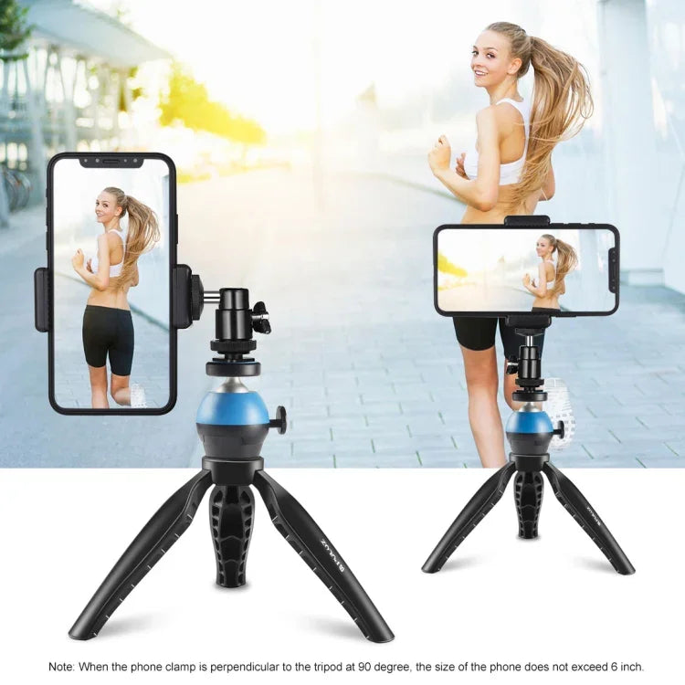 ขาตั้งกล้องตั้งโต๊ะ PULUZ แบบมินิ ABS พร้อมสกรู 1/4 นิ้ว สำหรับกล้อง DSLR และดิจิทัล ความสูงใช้งาน: 9 ซม. ขาตั้ง ABS