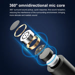 ไมโครโฟนไร้สาย Lavalier ลดเสียงรบกวนและเสียงสะท้อนสำหรับ iPhone / iPad, ตัวรับ 8 พิน ไมโครโฟนคู่, ตัวรับ 8 พินและไมโครโฟนคู่