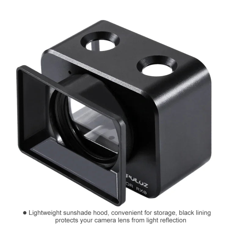 PULUZ for Sony RX0 Aluminum Alloy Protective Cage + 37mm UV Filter Lens + Lens Sunshade with Screws and Screwdrivers, Cage Black, Cage Gold, Cage Blue, Cage Red, Cage Silver