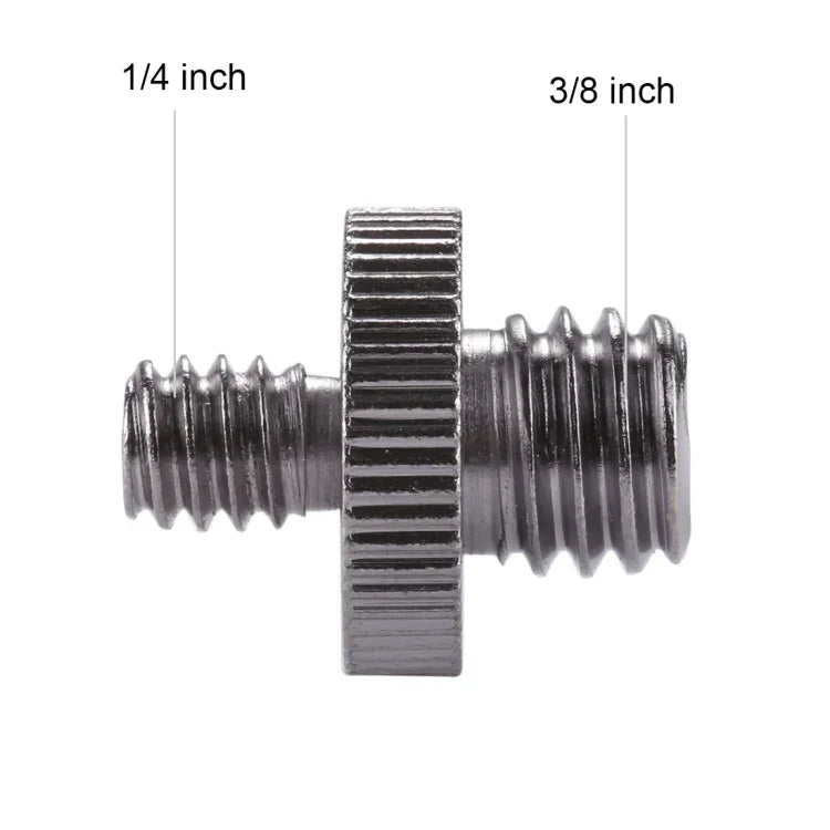 สกรูอะแดปเตอร์เกลียวผู้ชาย 1/4 นิ้วเป็นเกลียวผู้ชาย 3/8 นิ้ว PULUZ, 1/4 ผู้ชายเป็น 3/8 ผู้ชาย