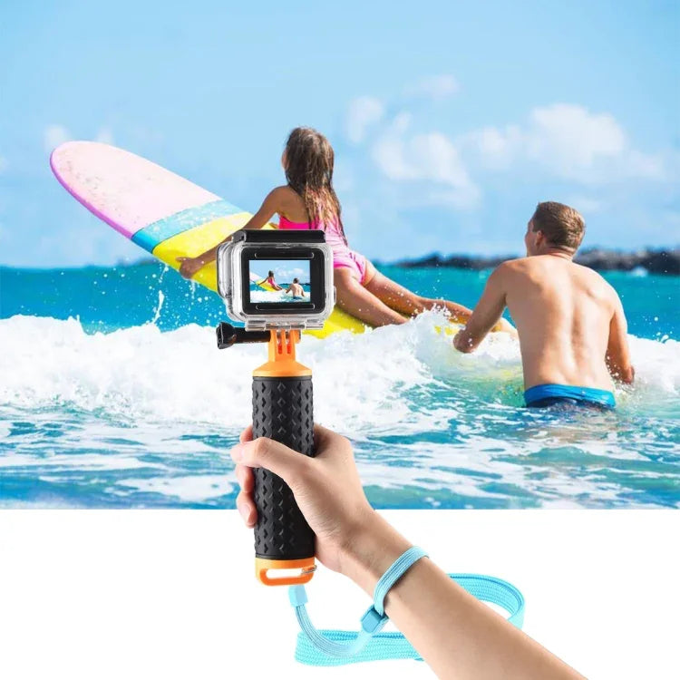 ด้ามจับลอยน้ำ PULUZ พร้อมสายรัดสำหรับกล้อง GoPro HERO10 Black / HERO9 Black / HERO8 Black / HERO7 /6 /5 /5 Session /4 Session /4 /3+ /3 /2 /1, Xiaoyi และกล้องแอคชั่นอื่นๆ, ด้ามจับลอยน้ำ