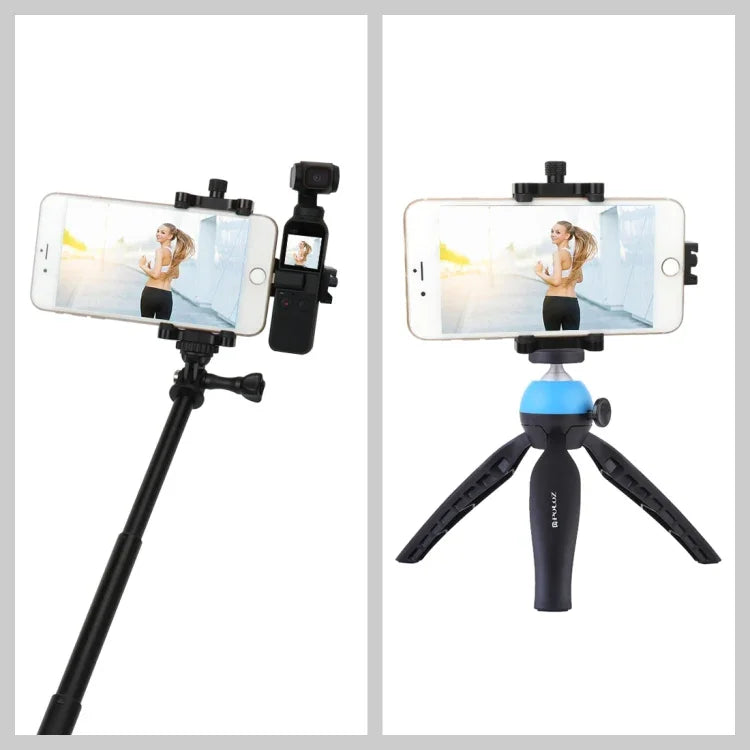 PULUZ ขาจับขยายอลูมิเนียมอัลลอยด์อเนกประสงค์สำหรับสมาร์ทโฟน สำหรับ DJI OSMO Pocket / Pocket 2, ขาจับยึด