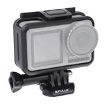 กรงป้องกันกรอบมาตรฐาน ABS สำหรับ DJI Osmo Action พร้อมตะขอและฐานยึดสกรู, ABS