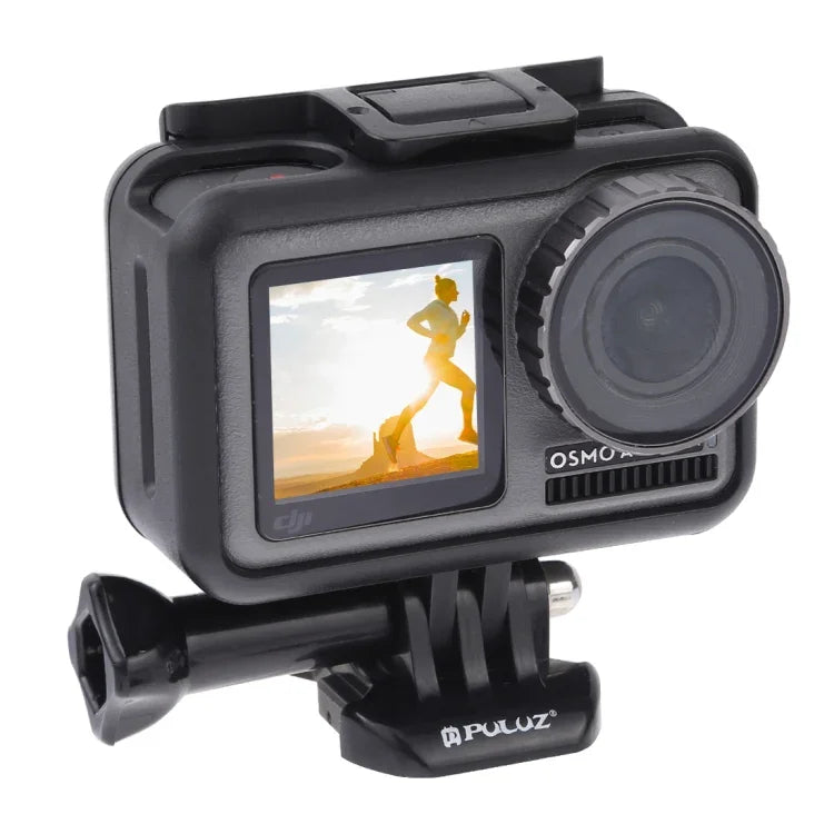 กรงป้องกันกรอบมาตรฐาน ABS สำหรับ DJI Osmo Action พร้อมตะขอและฐานยึดสกรู, ABS